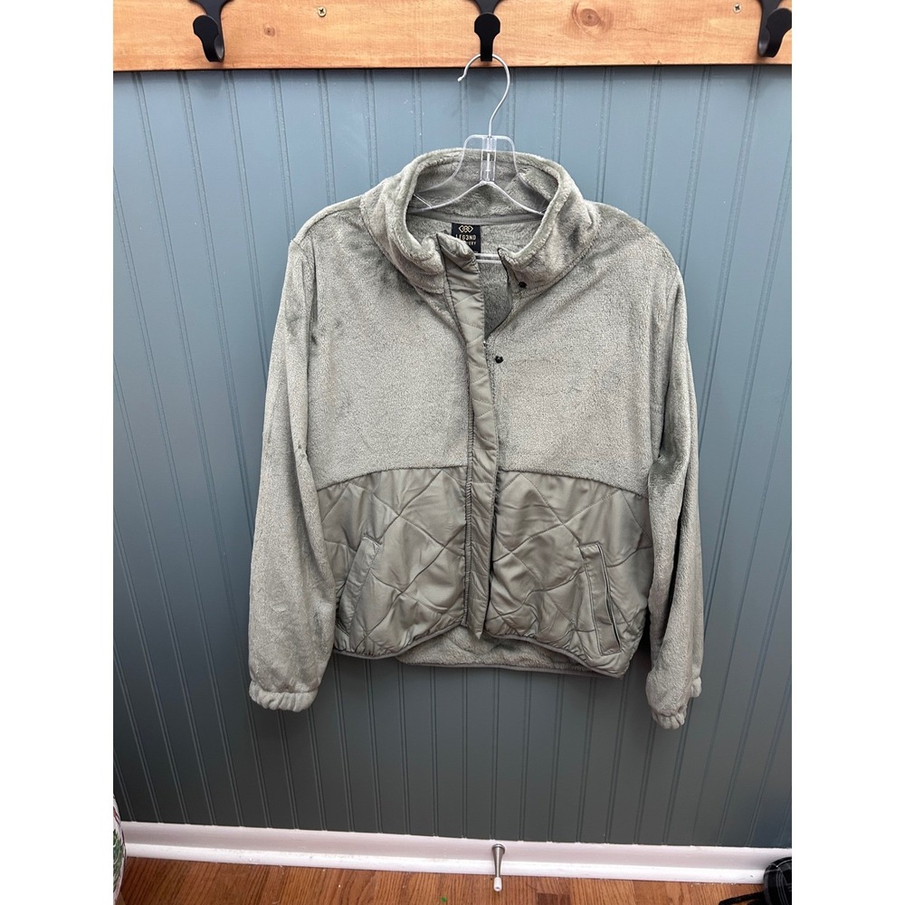 LEGEND DISCOVERY Womens Shadow Fleece Quilted‎ Jacket Size M